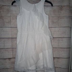 BCBGirls NWT size 14 white sleeveless lace dress